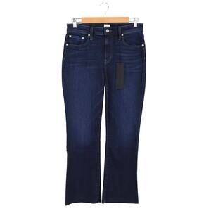 NWT Edwin Lark Mid-Rise Ankle Stretch Raw Hem Denim Jean Inked Blue Size 29